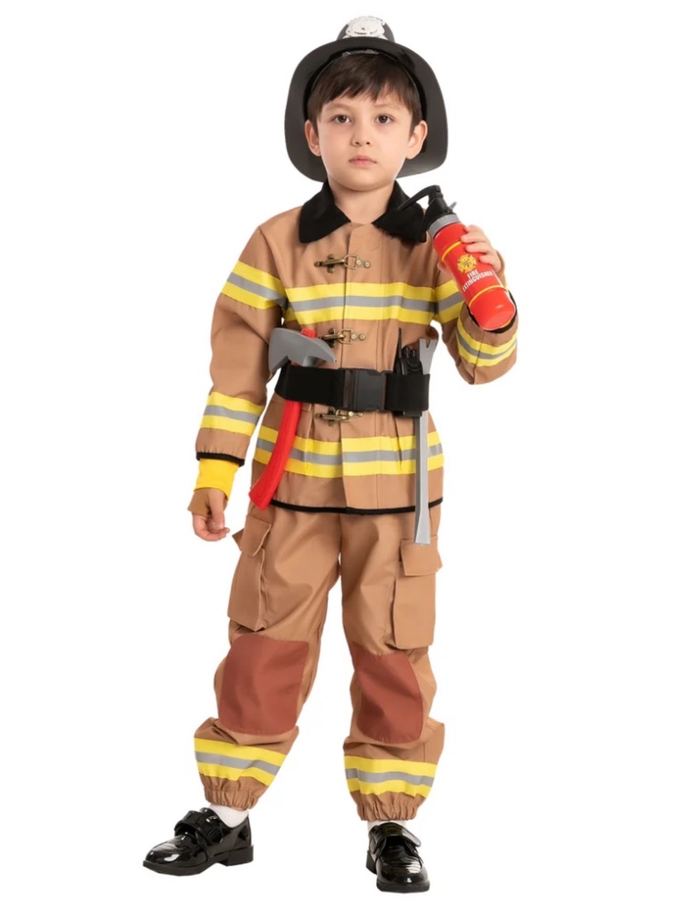 New Spooktacular Creations Unisex Firefighter Costume Kids Medium